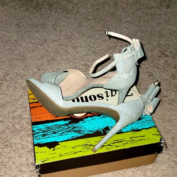 Silver Rhinestone Heels - Picture 2 of 4